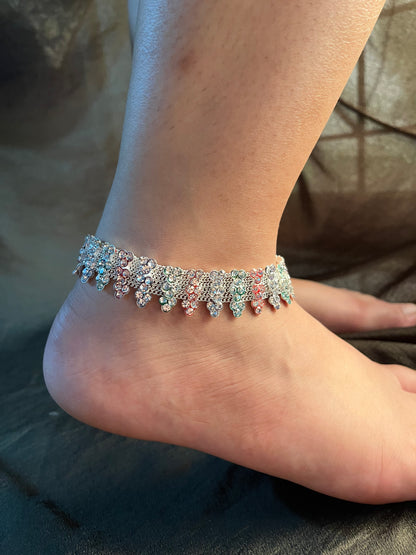 Pastel coloured anklet (single piece)