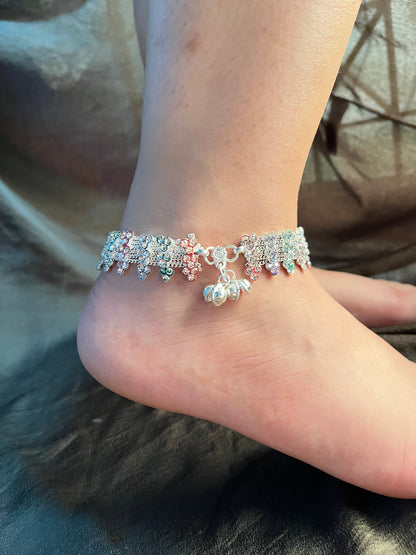 Pastel coloured anklet (single piece)