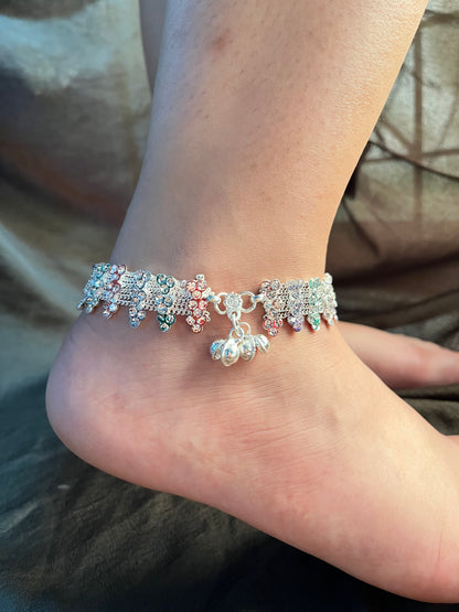 Pastel coloured anklet (single piece)