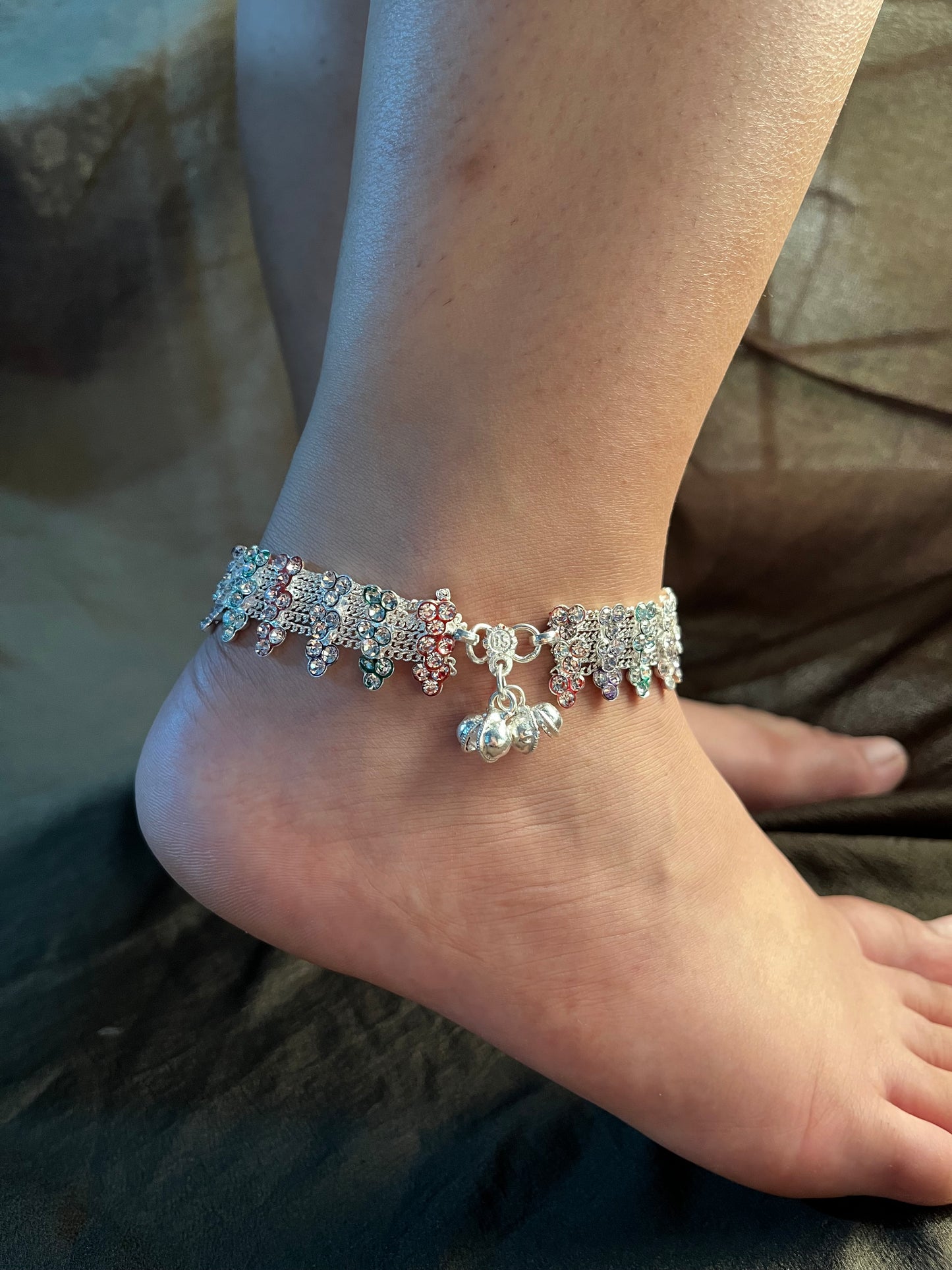 Pastel coloured anklet (single piece)