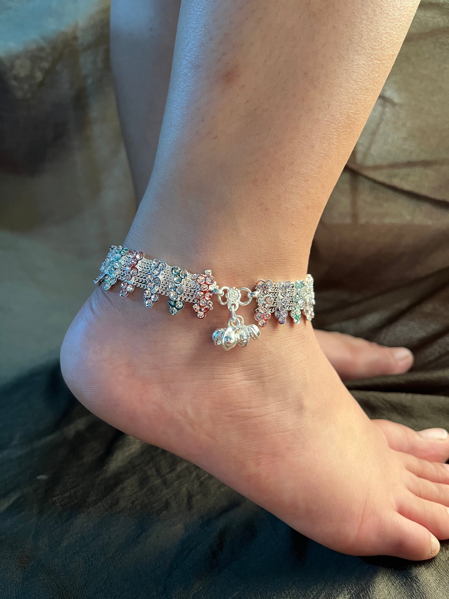 Pastel coloured anklet (single piece)