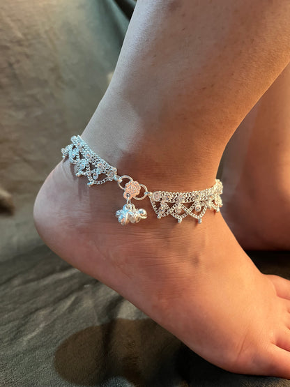 silver anklet (single piece)