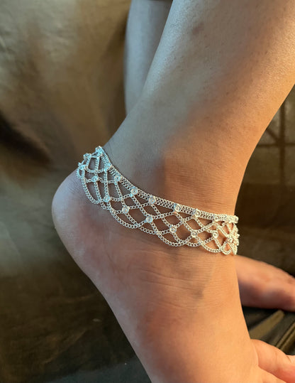 White net anklet (single piece)