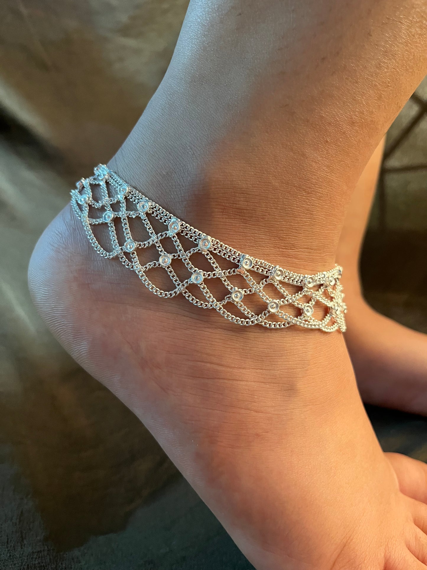 White net anklet (single piece)