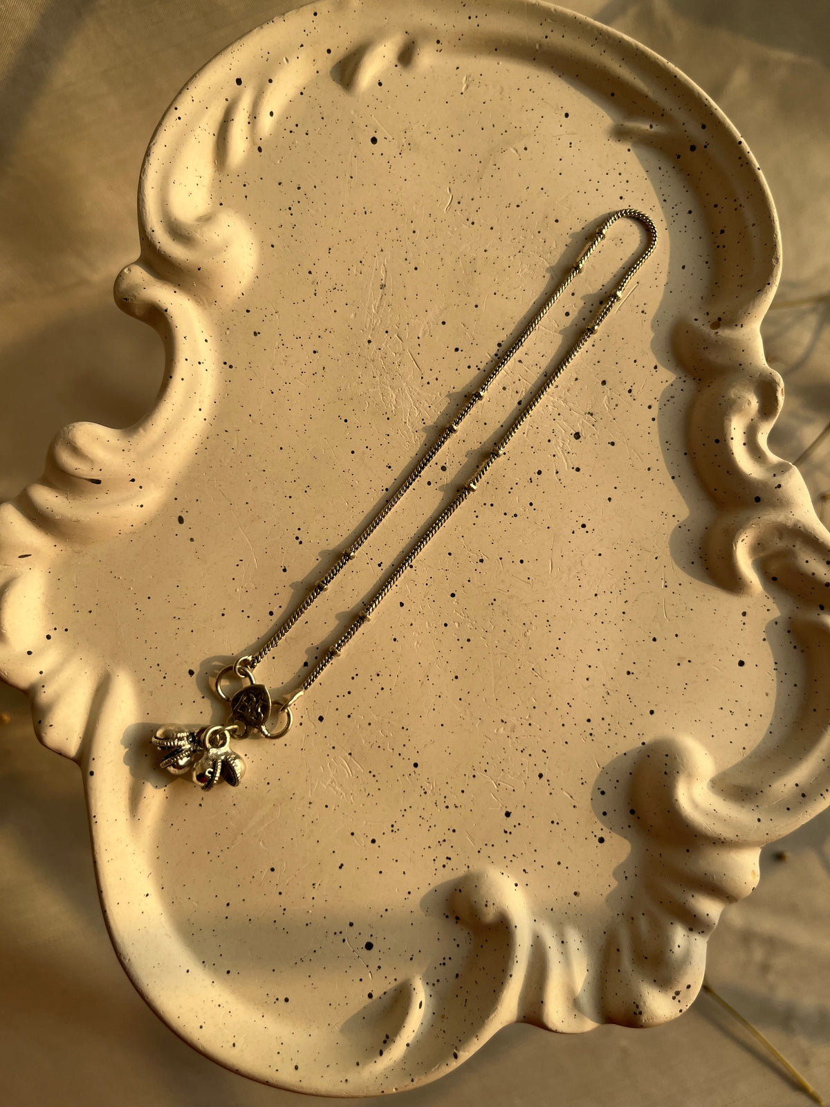 Simple silver anklet - single piece