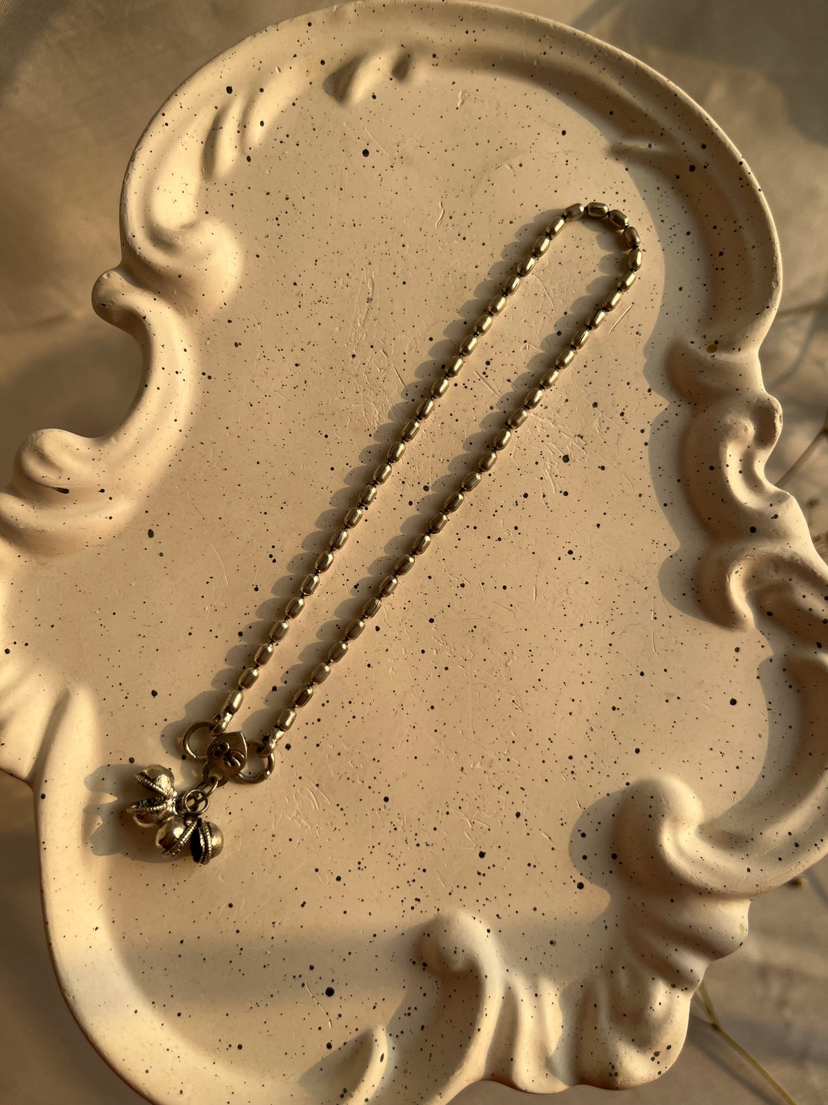 silver anklet - single piece
