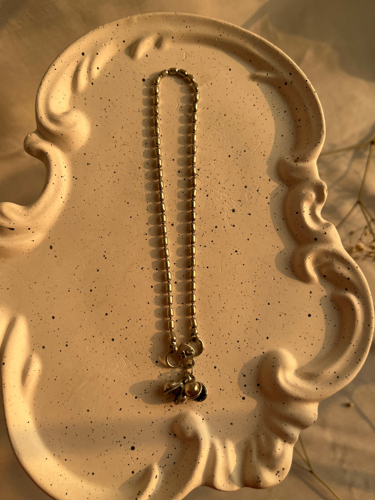 silver anklet - single piece