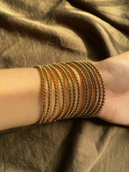 Golden bangles