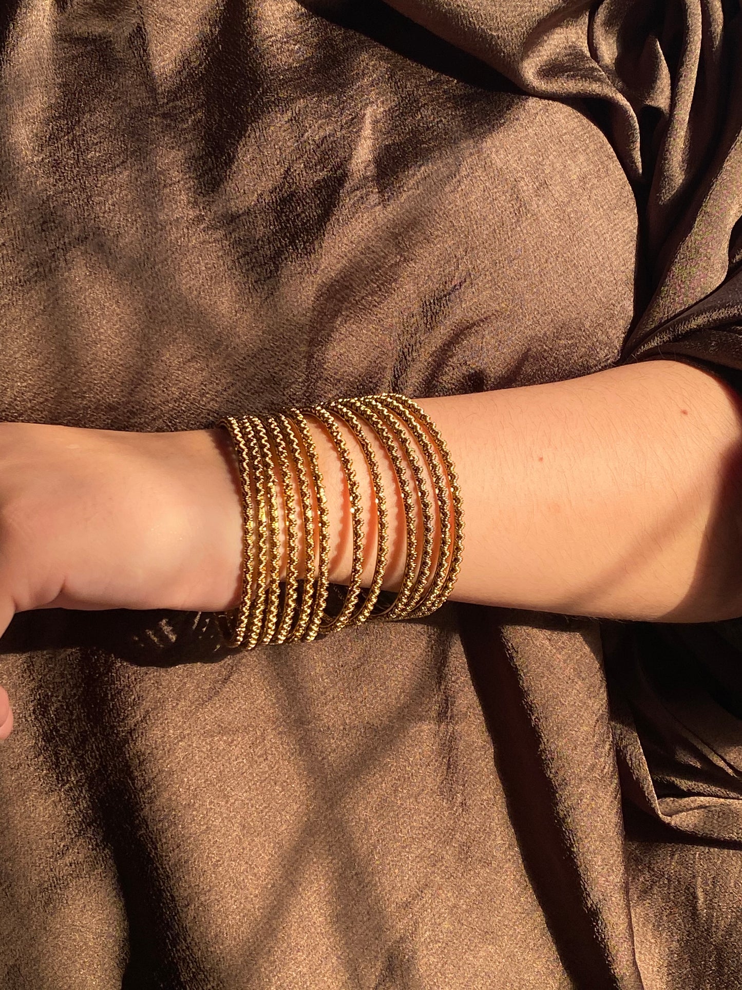 Golden bangles