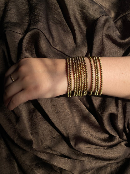 Golden bangles