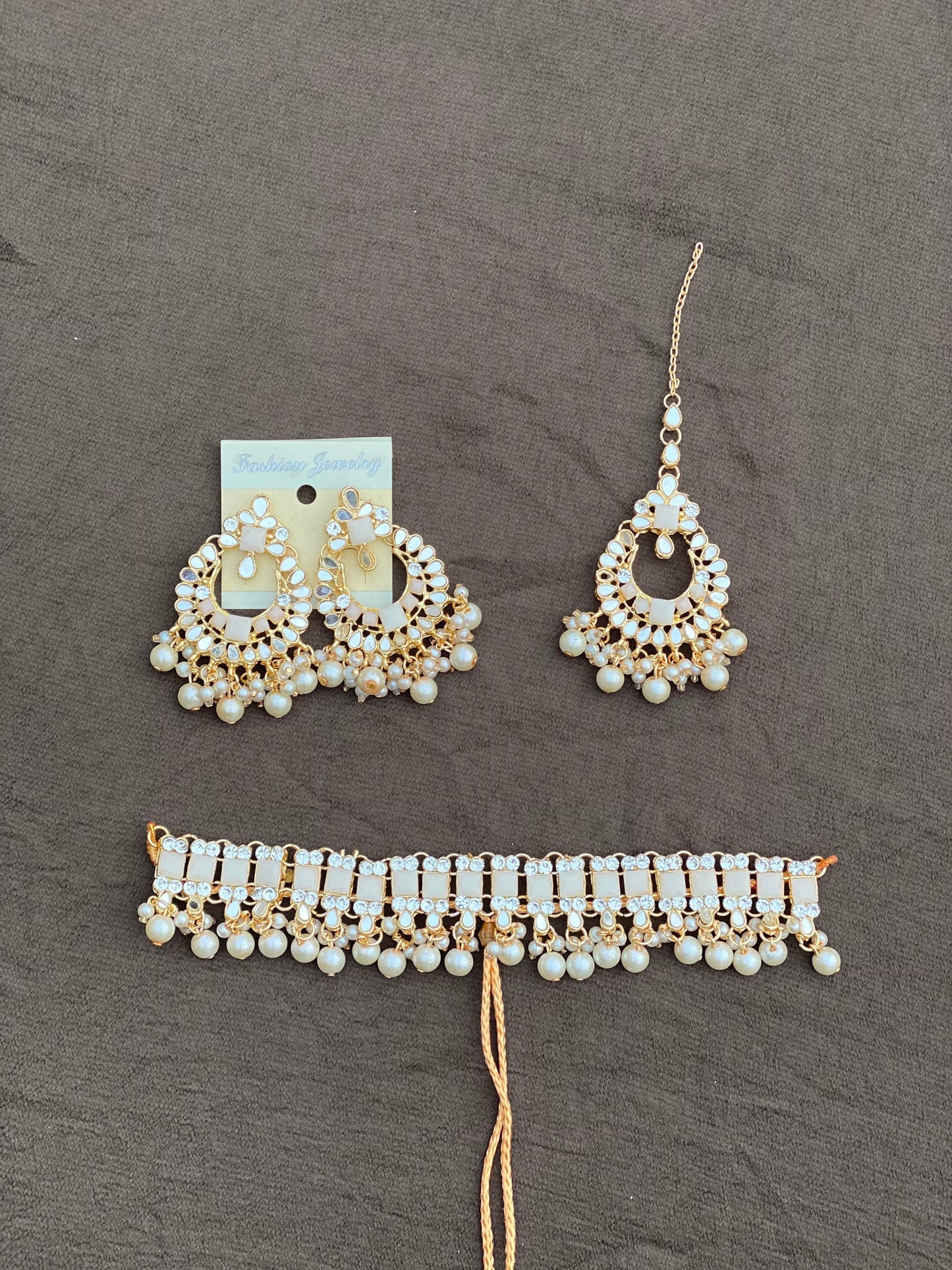 Pearled Choker set