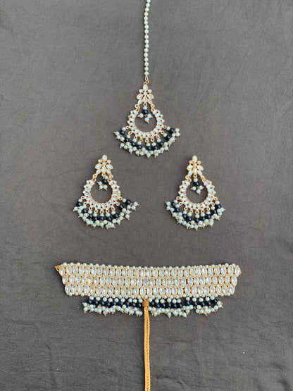 4 Piece Kundan Choker Set