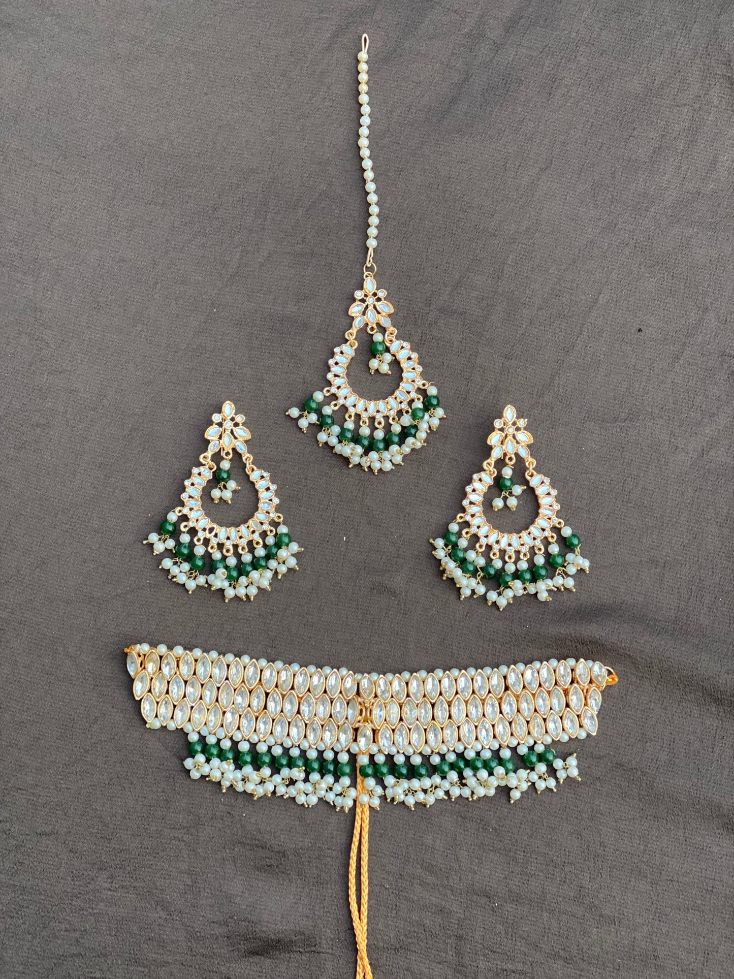 4 Piece Kundan Choker Set